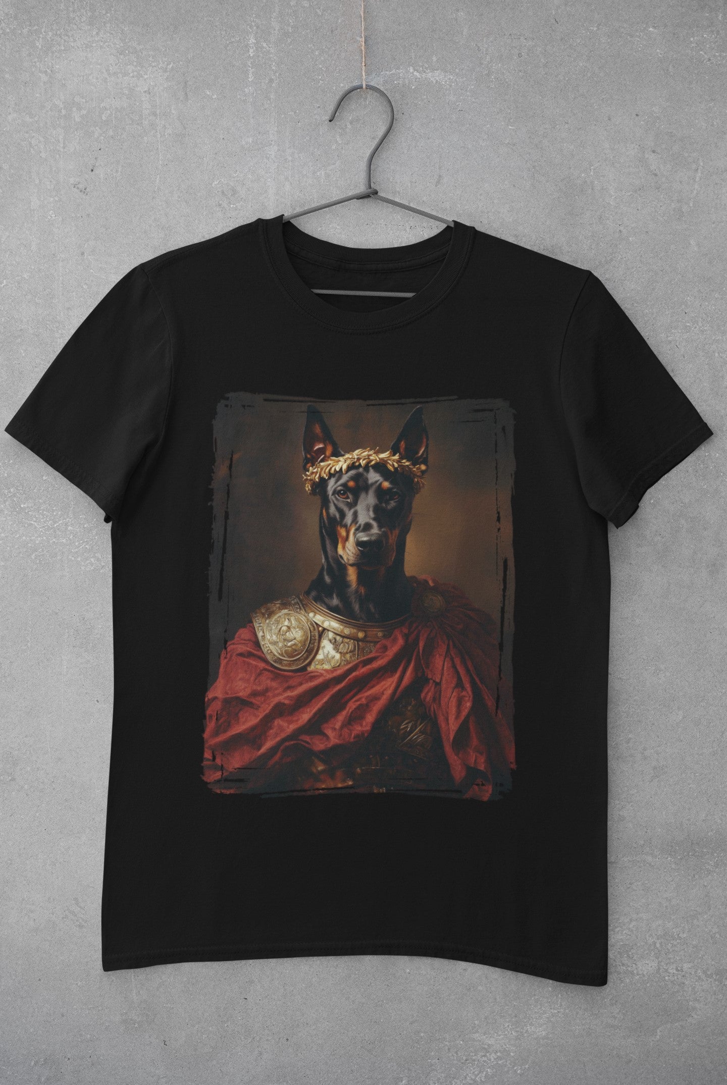 Doberman Pinscher Roman Emperor Graphic Tee