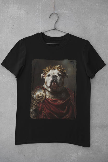 English Bulldog Roman Emperor Graphic Tee