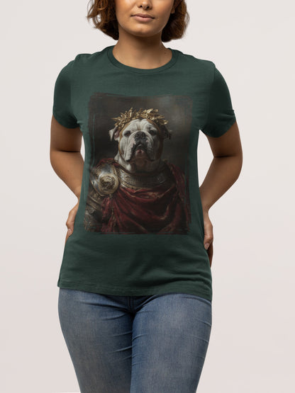 English Bulldog Roman Emperor Graphic Tee
