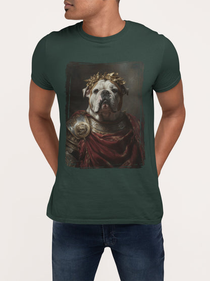 English Bulldog Roman Emperor Graphic Tee