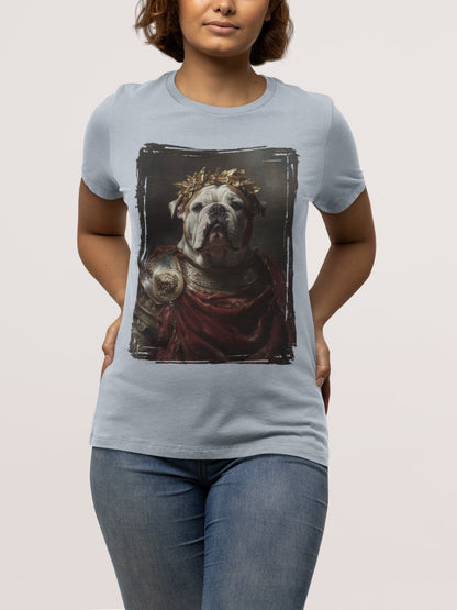 English Bulldog Roman Emperor Graphic Tee