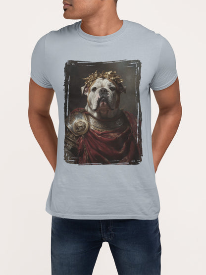 English Bulldog Roman Emperor Graphic Tee