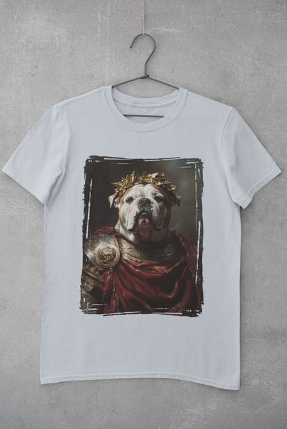 English Bulldog Roman Emperor Graphic Tee