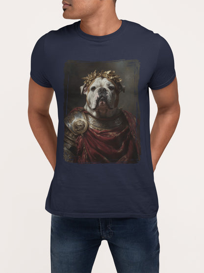 English Bulldog Roman Emperor Graphic Tee