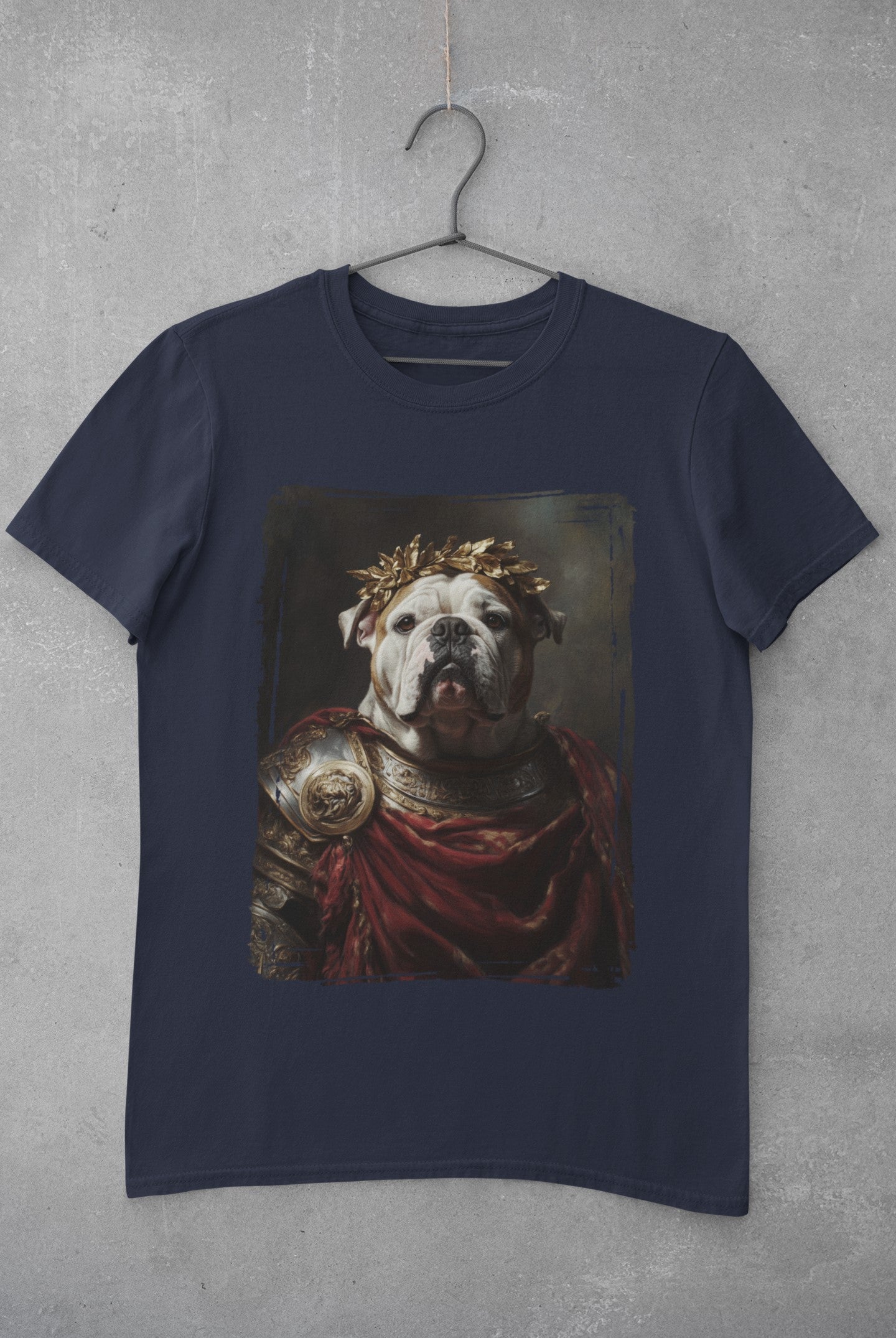 English Bulldog Roman Emperor Graphic Tee
