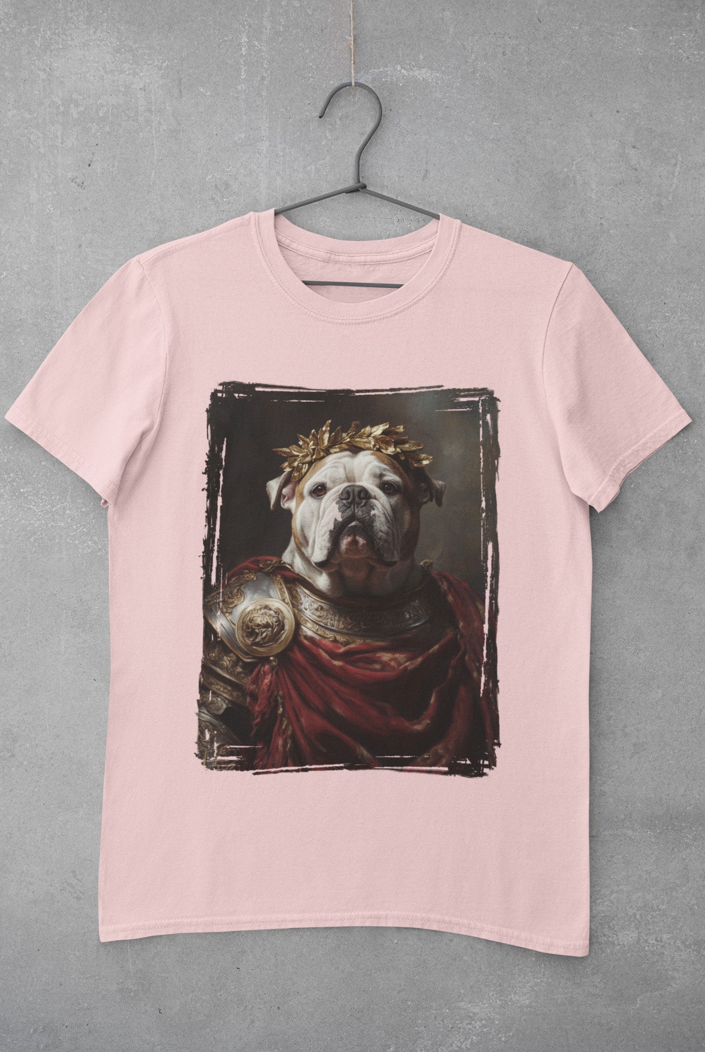 English Bulldog Roman Emperor Graphic Tee