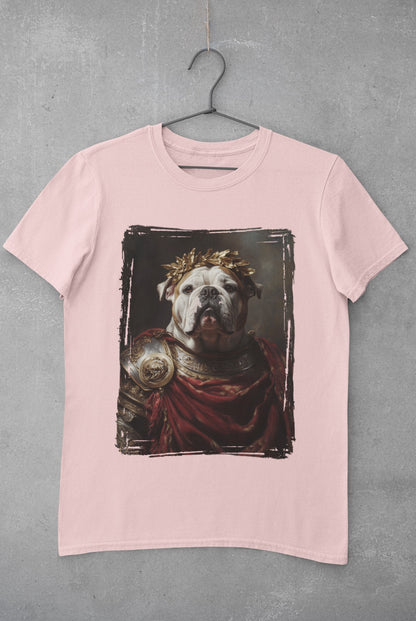 English Bulldog Roman Emperor Graphic Tee