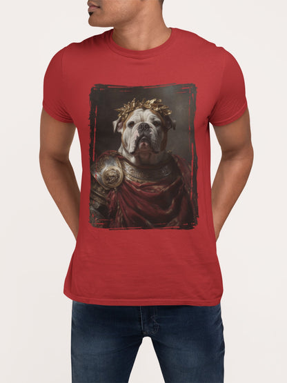 English Bulldog Roman Emperor Graphic Tee