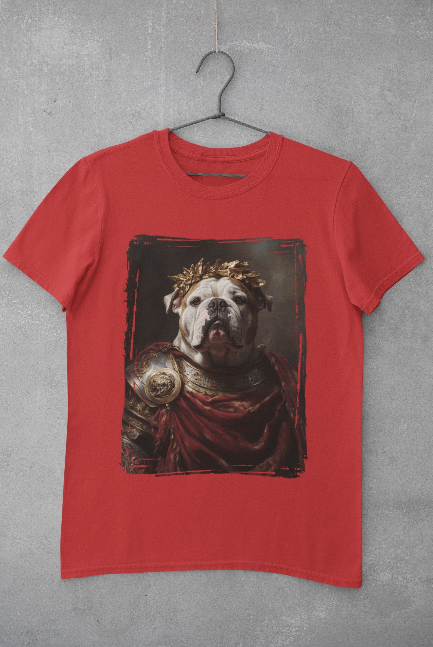 English Bulldog Roman Emperor Graphic Tee