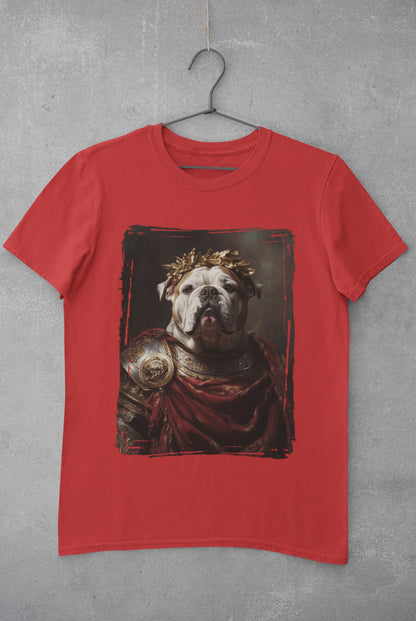 English Bulldog Roman Emperor Graphic Tee