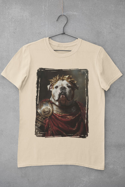 English Bulldog Roman Emperor Graphic Tee