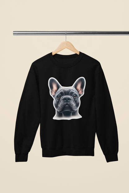 French Bulldog Blue Crewneck Sweatshirt