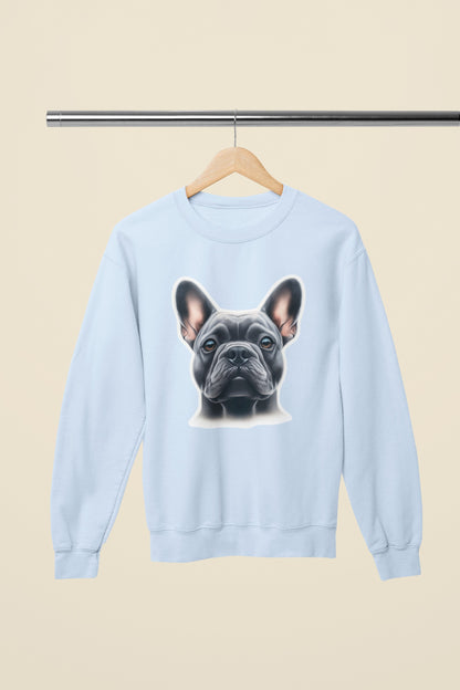 French Bulldog Blue Crewneck Sweatshirt