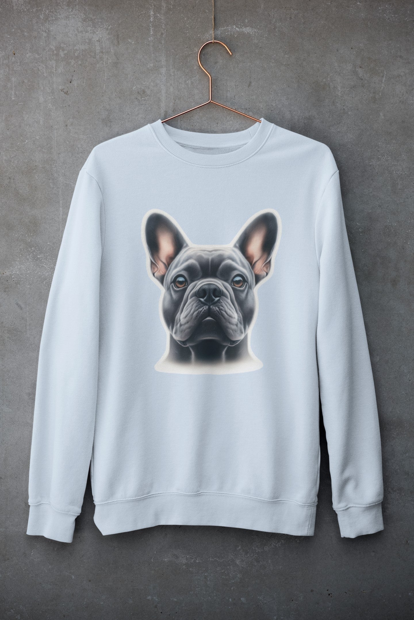 French Bulldog Blue Crewneck Sweatshirt