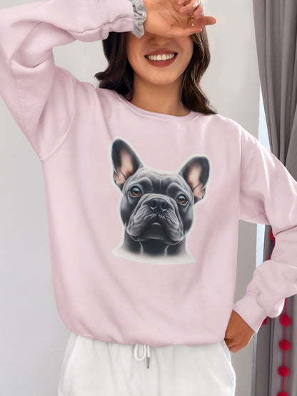 French Bulldog Blue Crewneck Sweatshirt