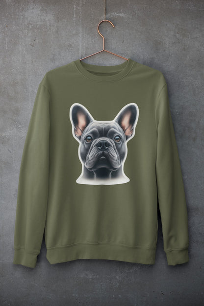 French Bulldog Blue Crewneck Sweatshirt