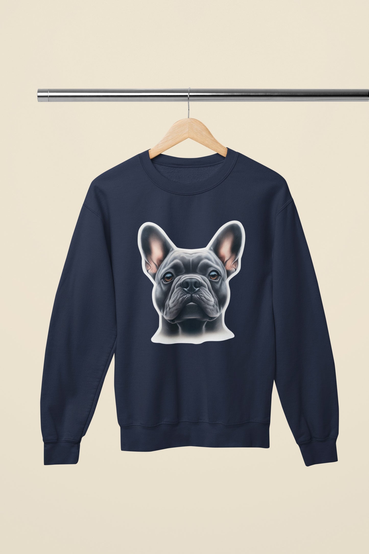 French Bulldog Blue Crewneck Sweatshirt