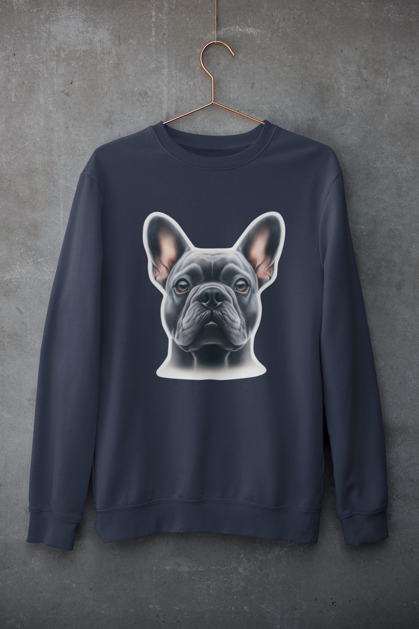 French Bulldog Blue Crewneck Sweatshirt