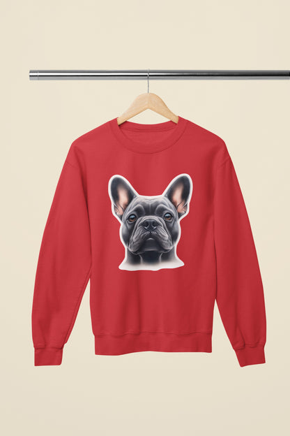 French Bulldog Blue Crewneck Sweatshirt