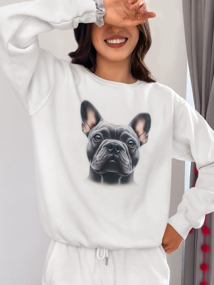 French Bulldog Blue Crewneck Sweatshirt