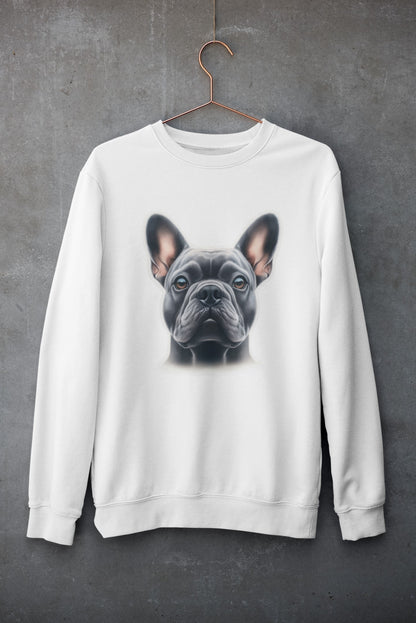 French Bulldog Blue Crewneck Sweatshirt