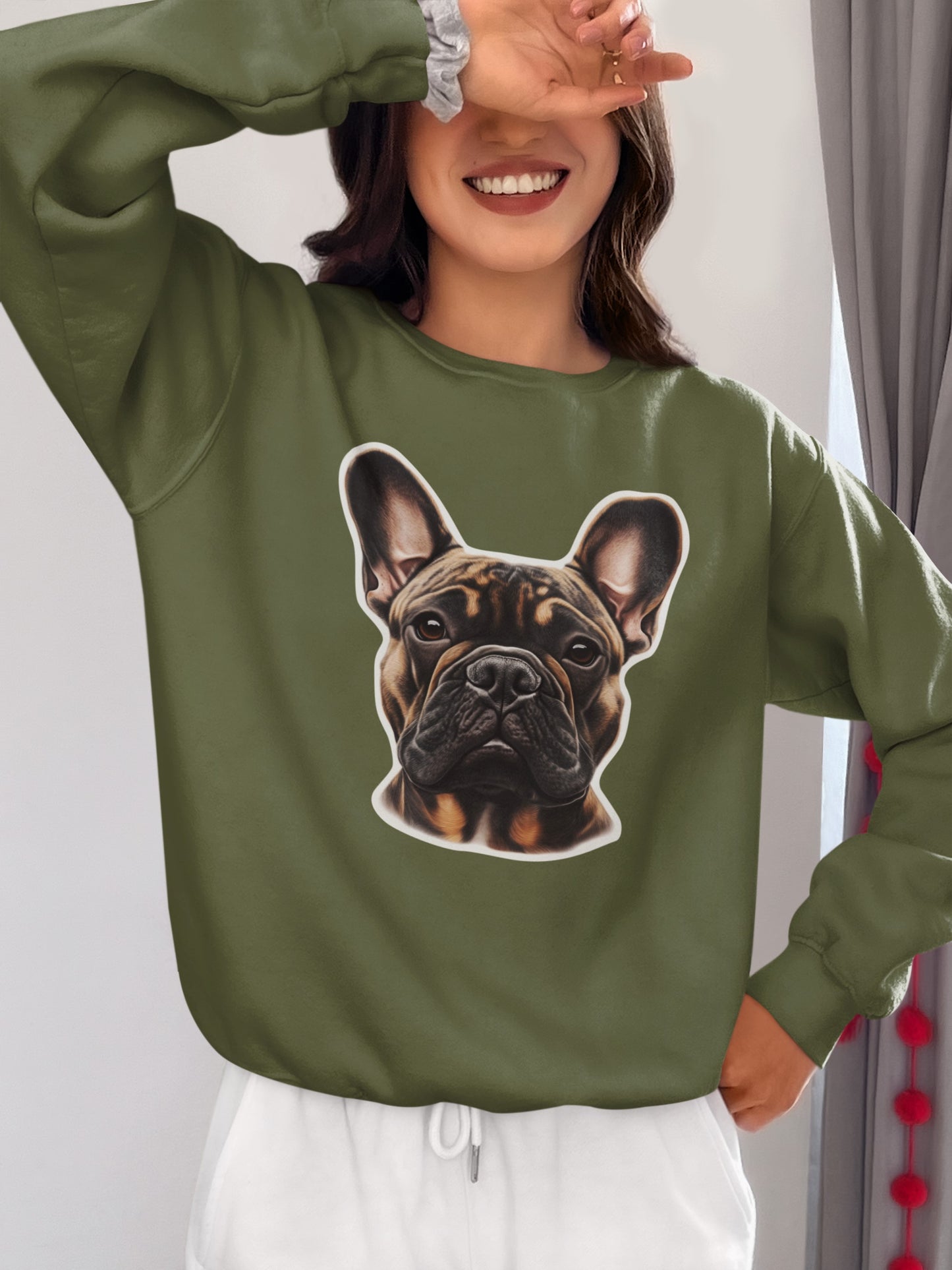 French Bulldog Brindle Crewneck Sweatshirt