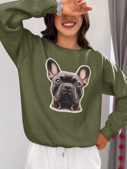 French Bulldog Chocolate Crewneck Sweatshirt