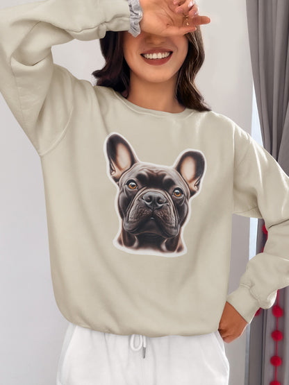 French Bulldog Chocolate Crewneck Sweatshirt