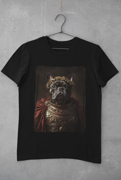 French Bulldog Roman Emperor Graphic Tee