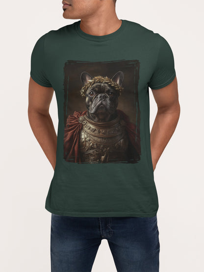 French Bulldog Roman Emperor Graphic Tee