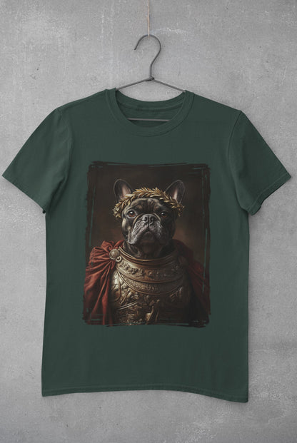 French Bulldog Roman Emperor Graphic Tee