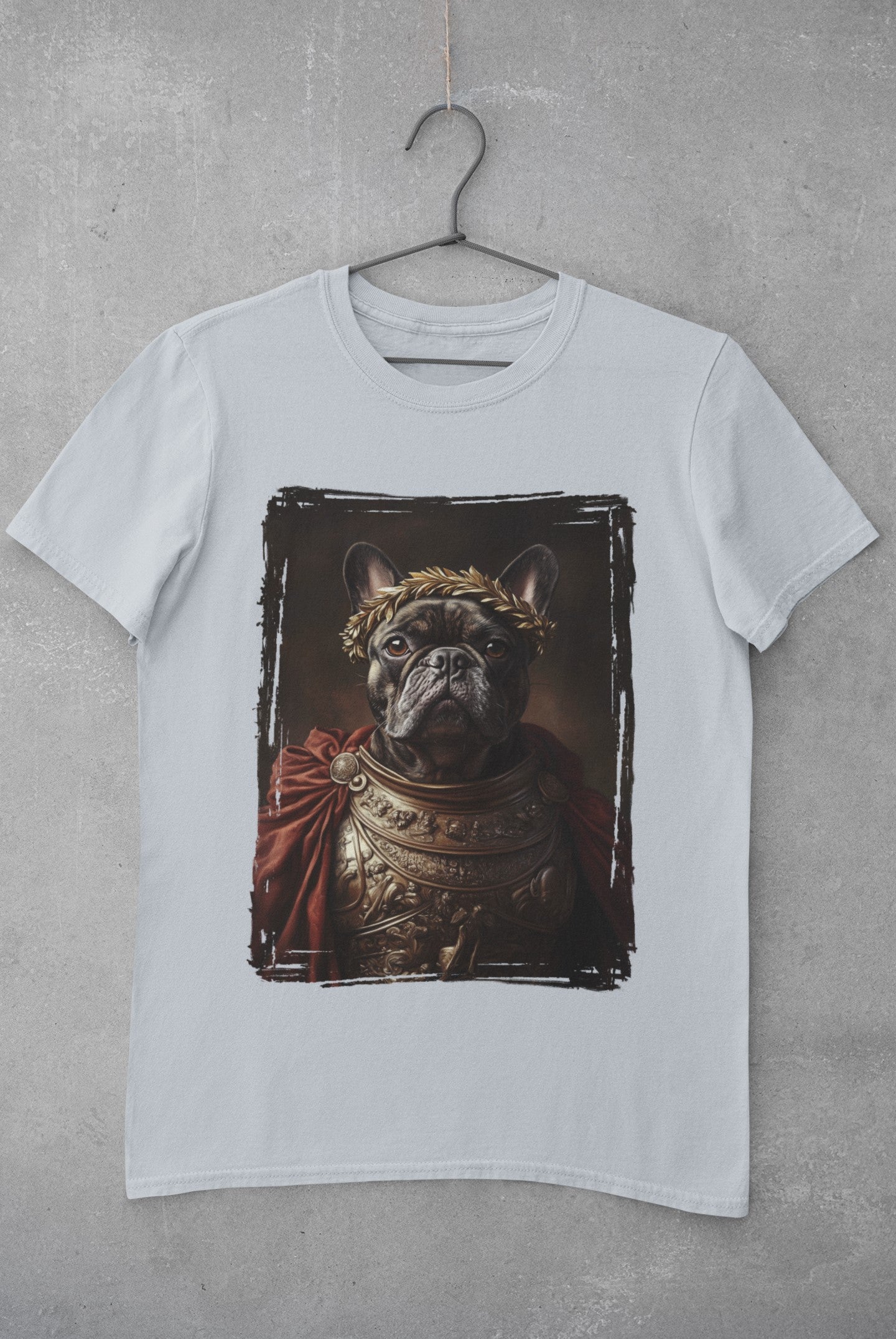 French Bulldog Roman Emperor Graphic Tee