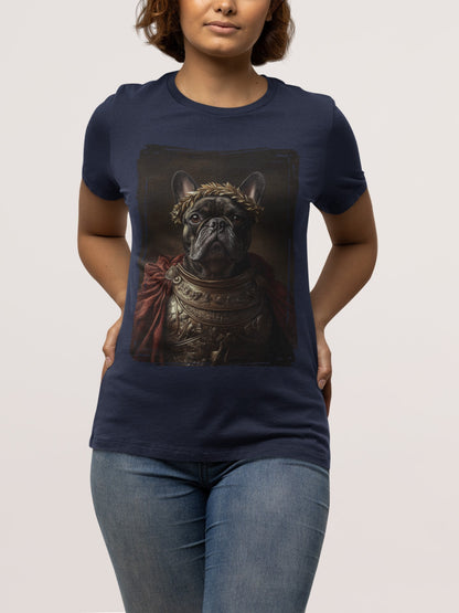 French Bulldog Roman Emperor Graphic Tee