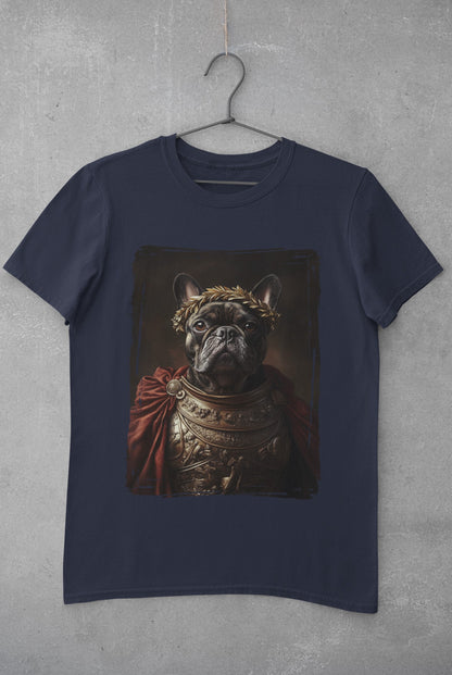 French Bulldog Roman Emperor Graphic Tee