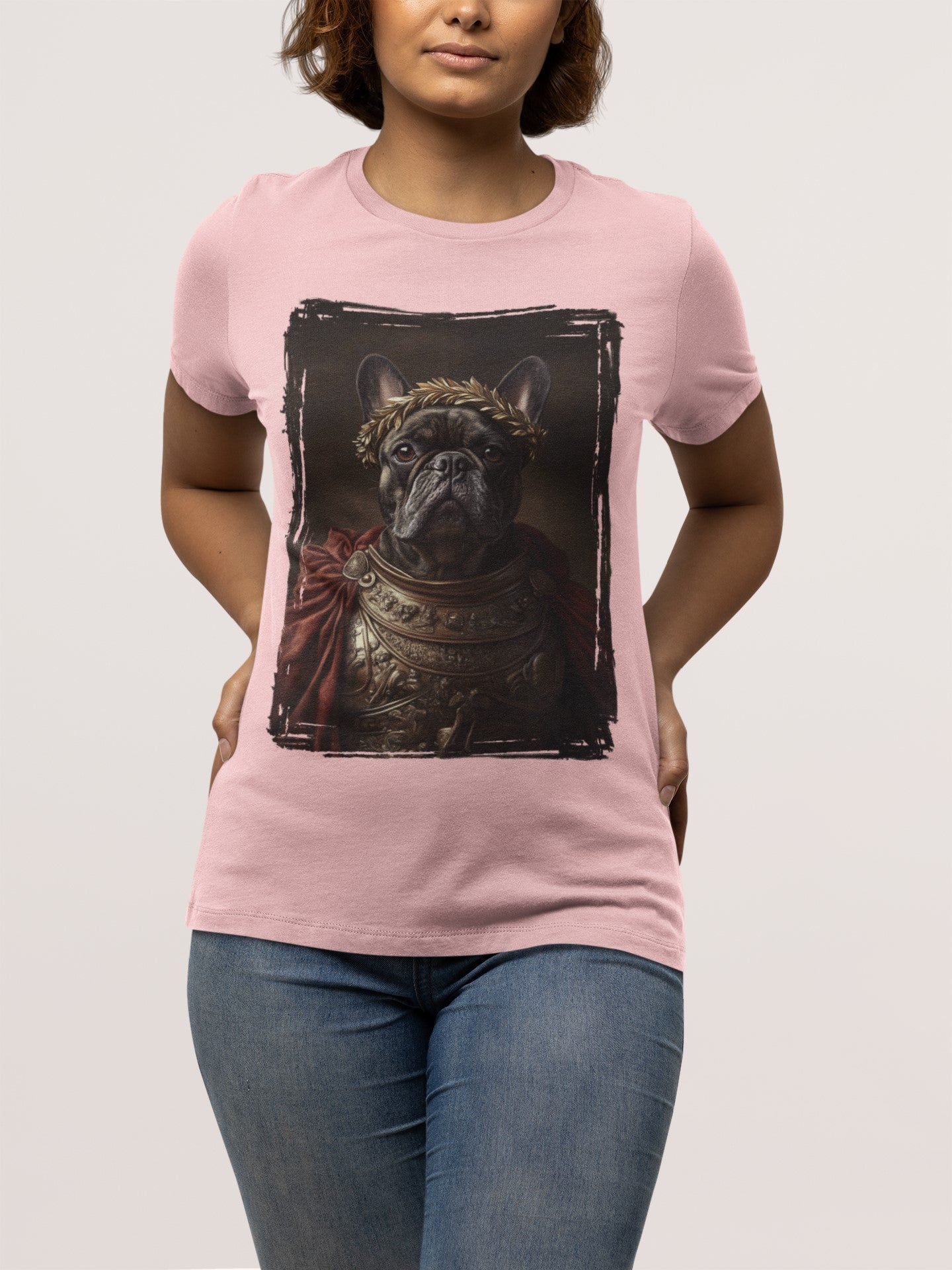 French Bulldog Roman Emperor Graphic Tee