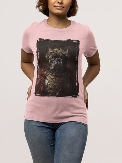 French Bulldog Roman Emperor Graphic Tee