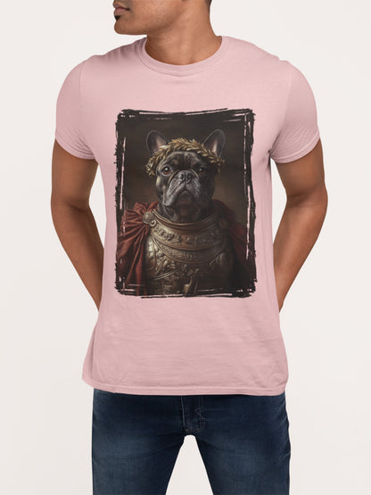 French Bulldog Roman Emperor Graphic Tee
