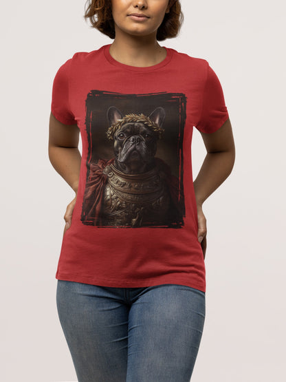 French Bulldog Roman Emperor Graphic Tee
