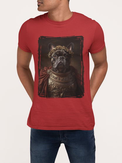 French Bulldog Roman Emperor Graphic Tee