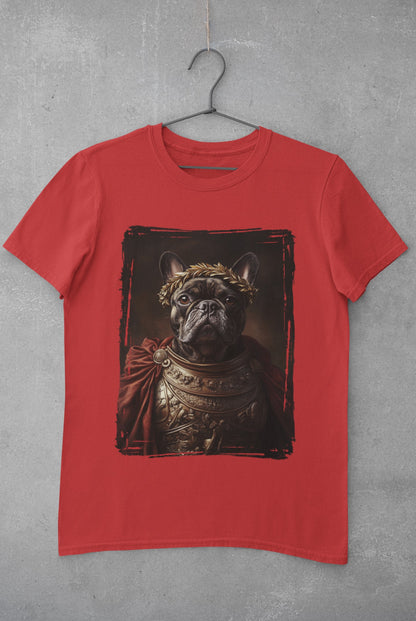 French Bulldog Roman Emperor Graphic Tee