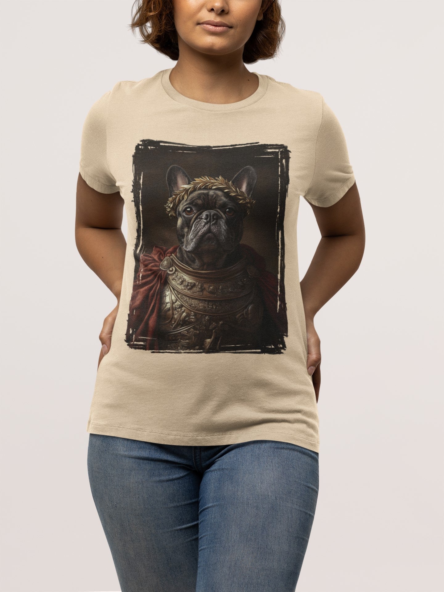 French Bulldog Roman Emperor Graphic Tee
