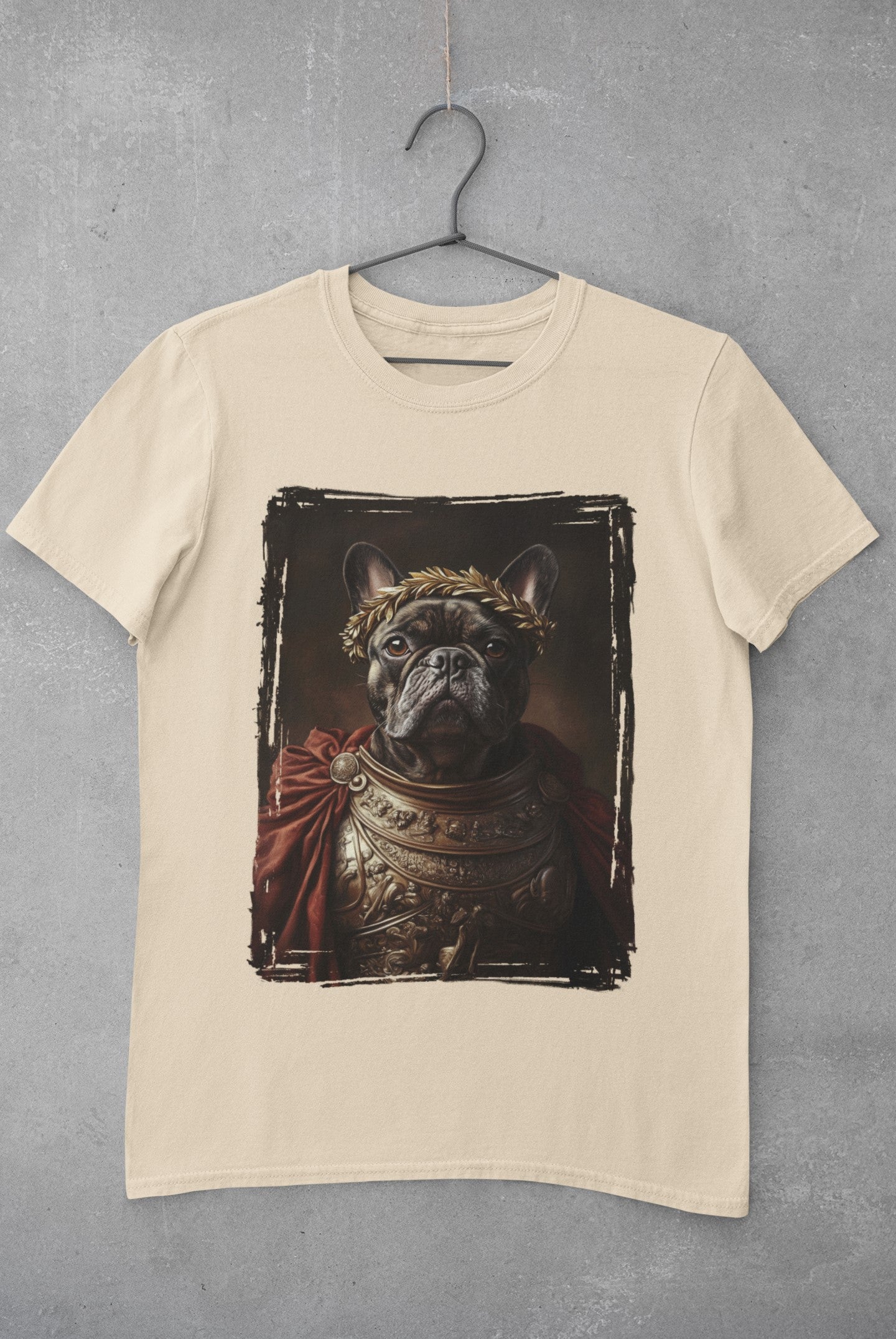 French Bulldog Roman Emperor Graphic Tee