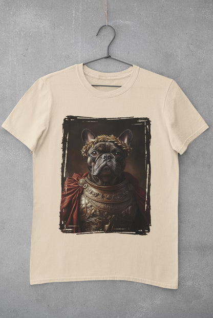 French Bulldog Roman Emperor Graphic Tee