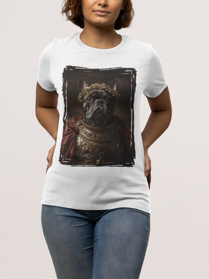 French Bulldog Roman Emperor Graphic Tee