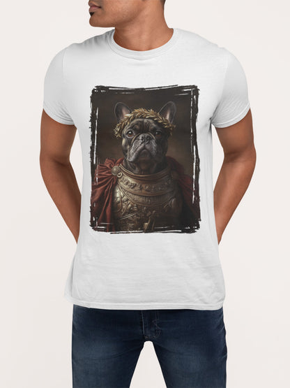 French Bulldog Roman Emperor Graphic Tee