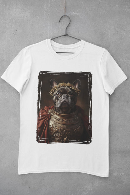 French Bulldog Roman Emperor Graphic Tee