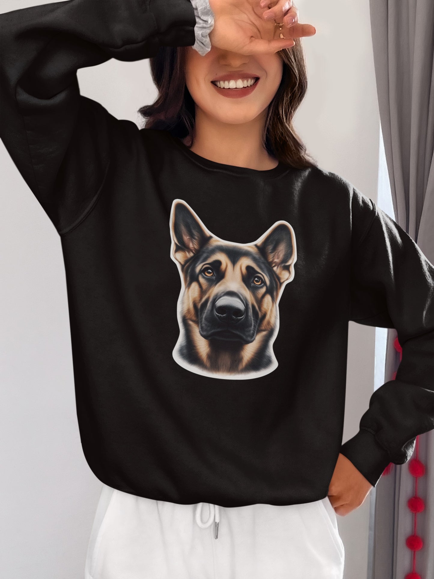 German Shepherd Black & Tan Crewneck Sweatshirt