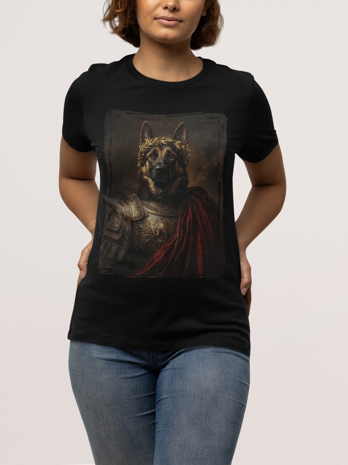 German Shepherd Roman Emperor Graphic Tee