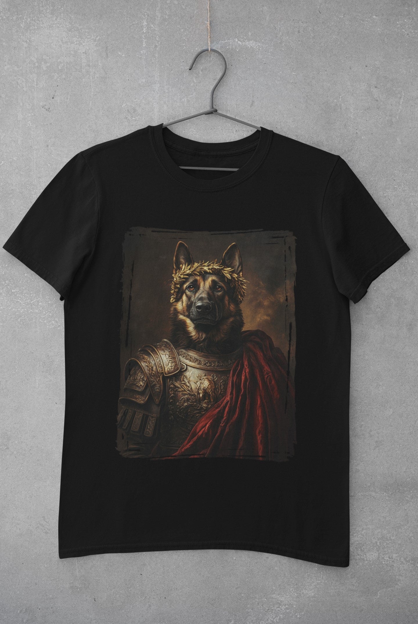 German Shepherd Roman Emperor Graphic Tee