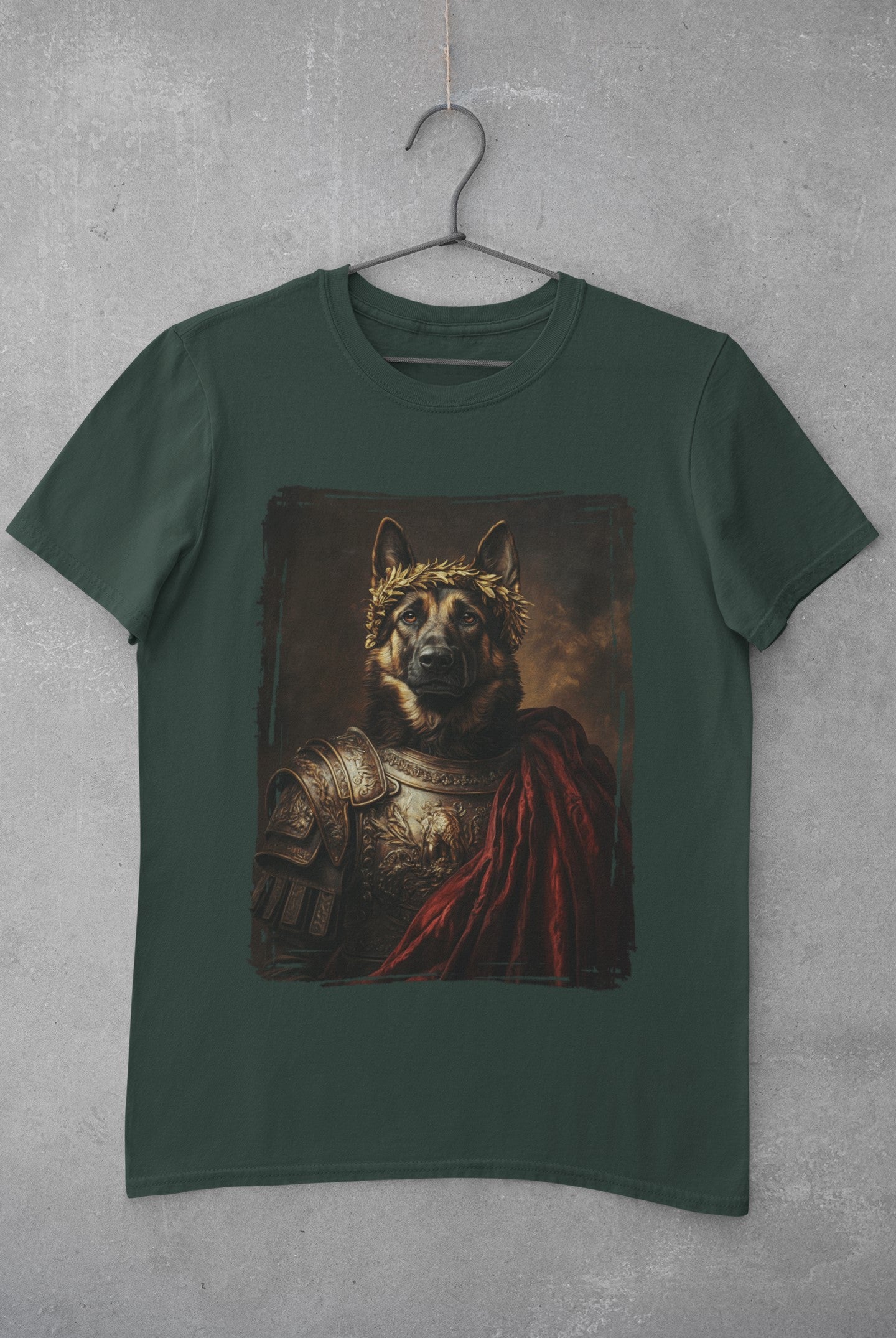 German Shepherd Roman Emperor Graphic Tee